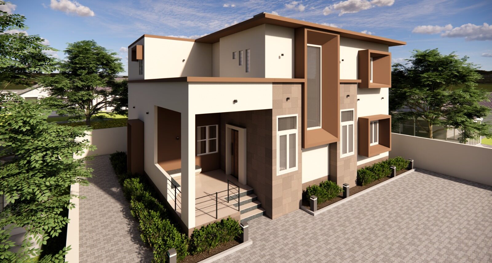 Architectural design of the residence